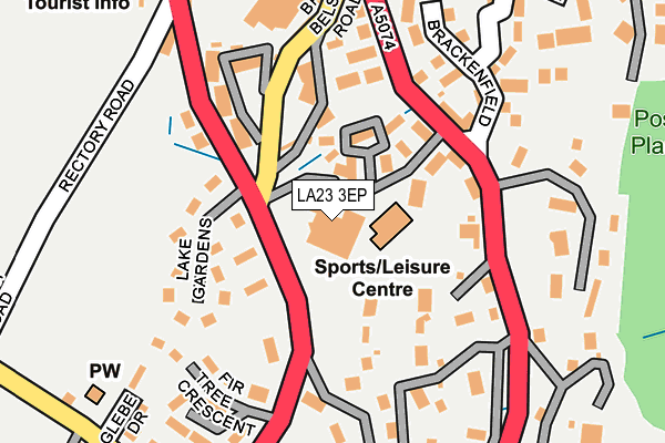 LA23 3EP map - OS OpenMap – Local (Ordnance Survey) LA23 3EP map - OS OpenMap – Local (Ordnance Survey)