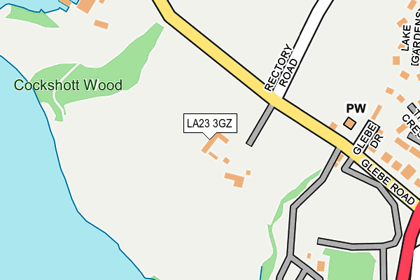 LA23 3GZ map - OS OpenMap – Local (Ordnance Survey) LA23 3GZ map - OS OpenMap – Local (Ordnance Survey)