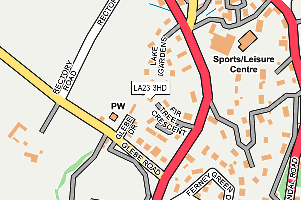 LA23 3HD map - OS OpenMap – Local (Ordnance Survey) LA23 3HD map - OS OpenMap – Local (Ordnance Survey)