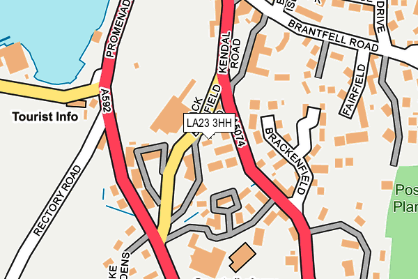 LA23 3HH map - OS OpenMap – Local (Ordnance Survey) LA23 3HH map - OS OpenMap – Local (Ordnance Survey)