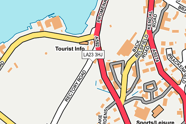 LA23 3HJ map - OS OpenMap – Local (Ordnance Survey) LA23 3HJ map - OS OpenMap – Local (Ordnance Survey)