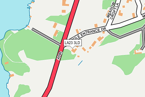 LA23 3LD map - OS OpenMap – Local (Ordnance Survey) LA23 3LD map - OS OpenMap – Local (Ordnance Survey)