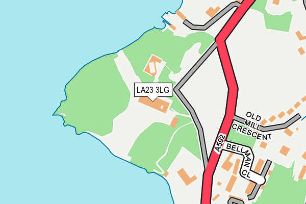 LA23 3LG map - OS OpenMap – Local (Ordnance Survey) LA23 3LG map - OS OpenMap – Local (Ordnance Survey)