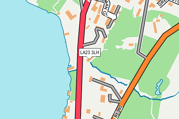 LA23 3LH map - OS OpenMap – Local (Ordnance Survey) LA23 3LH map - OS OpenMap – Local (Ordnance Survey)
