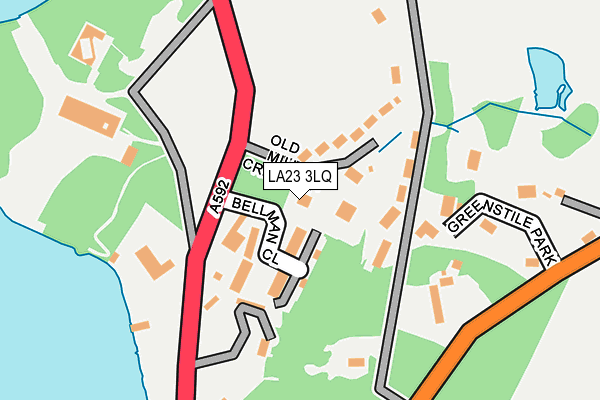 LA23 3LQ map - OS OpenMap – Local (Ordnance Survey) LA23 3LQ map - OS OpenMap – Local (Ordnance Survey)