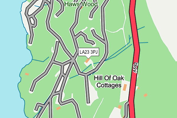 LA23 3PJ map - OS OpenMap – Local (Ordnance Survey) LA23 3PJ map - OS OpenMap – Local (Ordnance Survey)