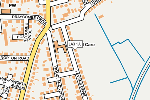 LA3 1JJ map - OS OpenMap – Local (Ordnance Survey) LA3 1JJ map - OS OpenMap – Local (Ordnance Survey)