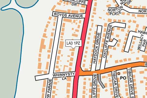 LA3 1PZ map - OS OpenMap – Local (Ordnance Survey) LA3 1PZ map - OS OpenMap – Local (Ordnance Survey)