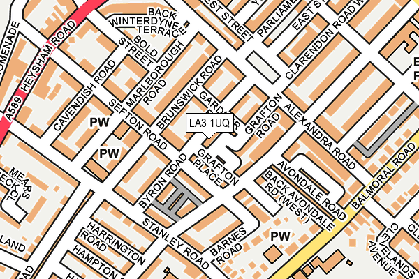LA3 1UQ map - OS OpenMap – Local (Ordnance Survey) LA3 1UQ map - OS OpenMap – Local (Ordnance Survey)