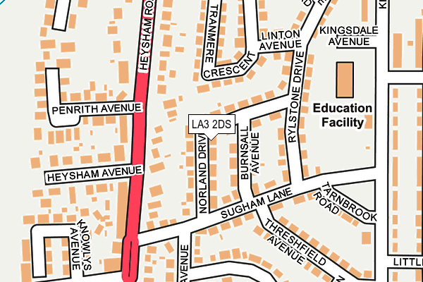 LA3 2DS map - OS OpenMap – Local (Ordnance Survey) LA3 2DS map - OS OpenMap – Local (Ordnance Survey)