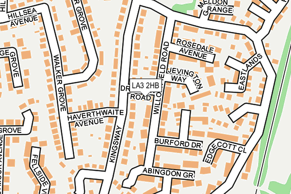 LA3 2HB map - OS OpenMap – Local (Ordnance Survey) LA3 2HB map - OS OpenMap – Local (Ordnance Survey)