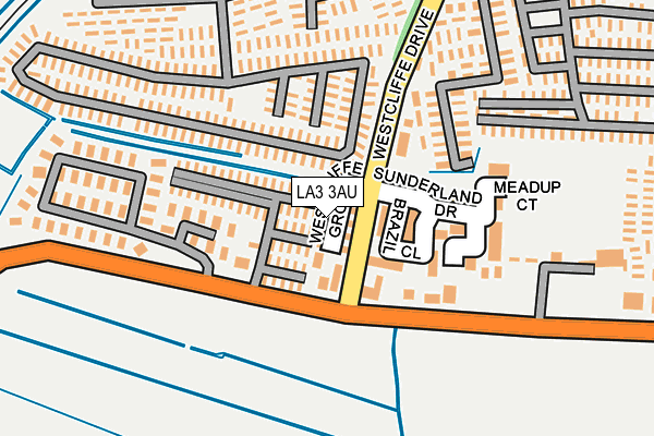 LA3 3AU map - OS OpenMap – Local (Ordnance Survey) LA3 3AU map - OS OpenMap – Local (Ordnance Survey)