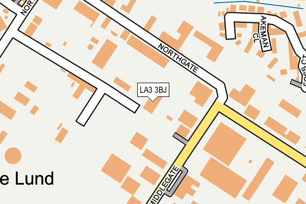 LA3 3BJ map - OS OpenMap – Local (Ordnance Survey) LA3 3BJ map - OS OpenMap – Local (Ordnance Survey)