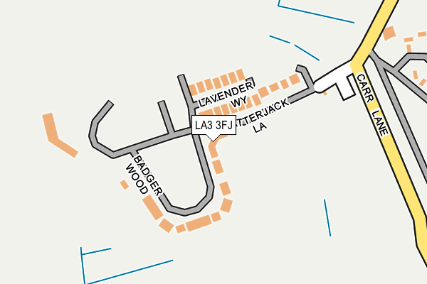 LA3 3FJ map - OS OpenMap – Local (Ordnance Survey) LA3 3FJ map - OS OpenMap – Local (Ordnance Survey)
