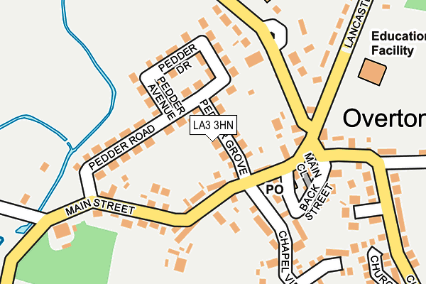 LA3 3HN map - OS OpenMap – Local (Ordnance Survey) LA3 3HN map - OS OpenMap – Local (Ordnance Survey)