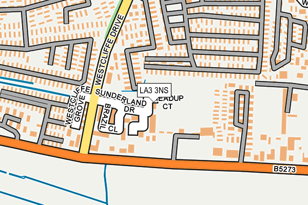 LA3 3NS map - OS OpenMap – Local (Ordnance Survey) LA3 3NS map - OS OpenMap – Local (Ordnance Survey)