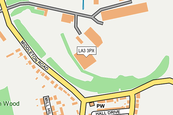 LA3 3PX map - OS OpenMap – Local (Ordnance Survey) LA3 3PX map - OS OpenMap – Local (Ordnance Survey)