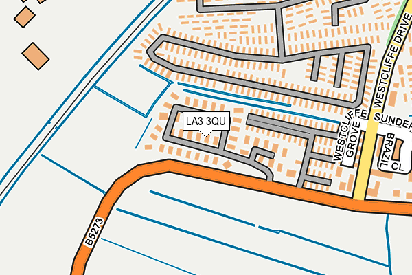 LA3 3QU map - OS OpenMap – Local (Ordnance Survey) LA3 3QU map - OS OpenMap – Local (Ordnance Survey)