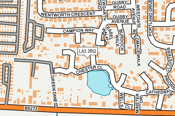 LA3 3RQ map - OS OpenMap – Local (Ordnance Survey) LA3 3RQ map - OS OpenMap – Local (Ordnance Survey)