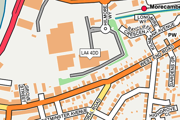 LA4 4DD map - OS OpenMap – Local (Ordnance Survey) LA4 4DD map - OS OpenMap – Local (Ordnance Survey)