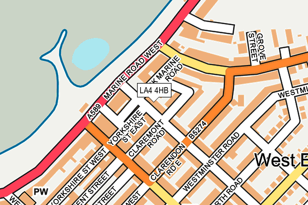 LA4 4HB map - OS OpenMap – Local (Ordnance Survey) LA4 4HB map - OS OpenMap – Local (Ordnance Survey)