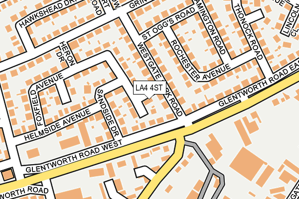 LA4 4ST map - OS OpenMap – Local (Ordnance Survey) LA4 4ST map - OS OpenMap – Local (Ordnance Survey)