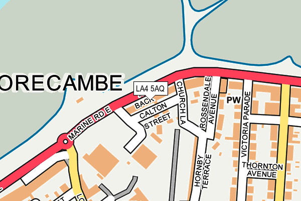 LA4 5AQ map - OS OpenMap – Local (Ordnance Survey)