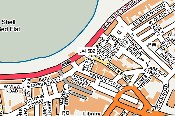 LA4 5BZ map - OS OpenMap – Local (Ordnance Survey) LA4 5BZ map - OS OpenMap – Local (Ordnance Survey)
