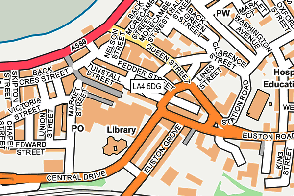 LA4 5DG map - OS OpenMap – Local (Ordnance Survey) LA4 5DG map - OS OpenMap – Local (Ordnance Survey)
