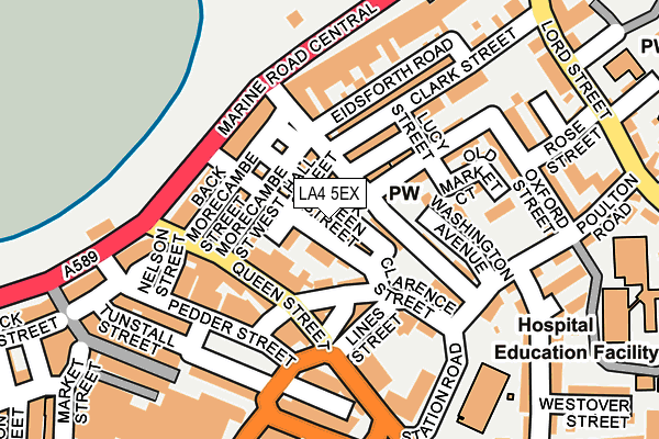 LA4 5EX map - OS OpenMap – Local (Ordnance Survey) LA4 5EX map - OS OpenMap – Local (Ordnance Survey)