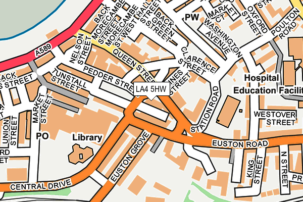 LA4 5HW map - OS OpenMap – Local (Ordnance Survey) LA4 5HW map - OS OpenMap – Local (Ordnance Survey)