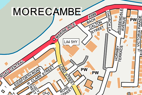 LA4 5HY map - OS OpenMap – Local (Ordnance Survey) LA4 5HY map - OS OpenMap – Local (Ordnance Survey)