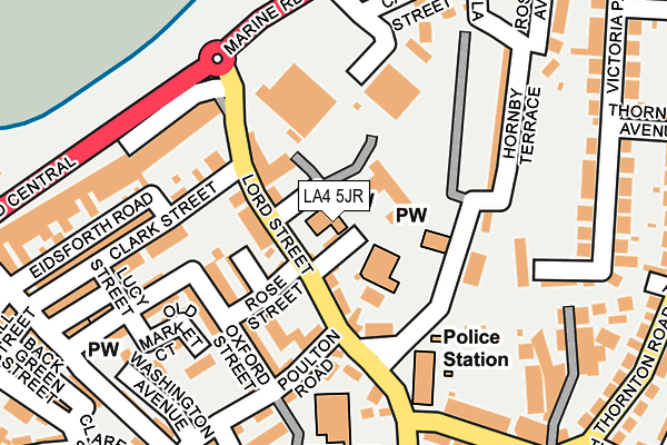 LA4 5JR map - OS OpenMap – Local (Ordnance Survey) LA4 5JR map - OS OpenMap – Local (Ordnance Survey)