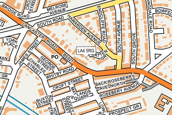 LA4 5RQ map - OS OpenMap – Local (Ordnance Survey)