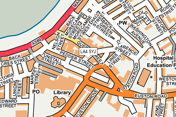 LA4 5YJ map - OS OpenMap – Local (Ordnance Survey) LA4 5YJ map - OS OpenMap – Local (Ordnance Survey)