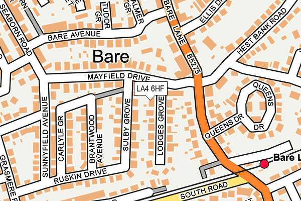 LA4 6HF map - OS OpenMap – Local (Ordnance Survey) LA4 6HF map - OS OpenMap – Local (Ordnance Survey)