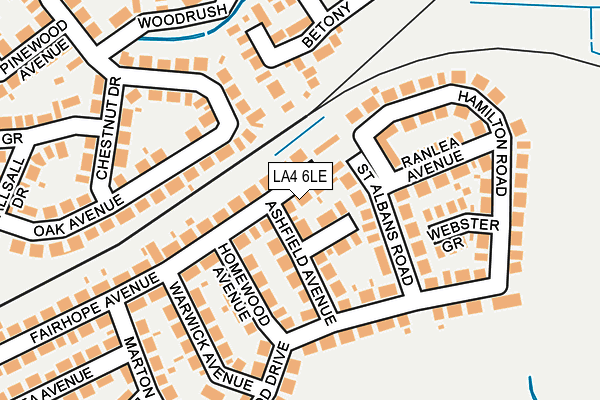 LA4 6LE map - OS OpenMap – Local (Ordnance Survey) LA4 6LE map - OS OpenMap – Local (Ordnance Survey)