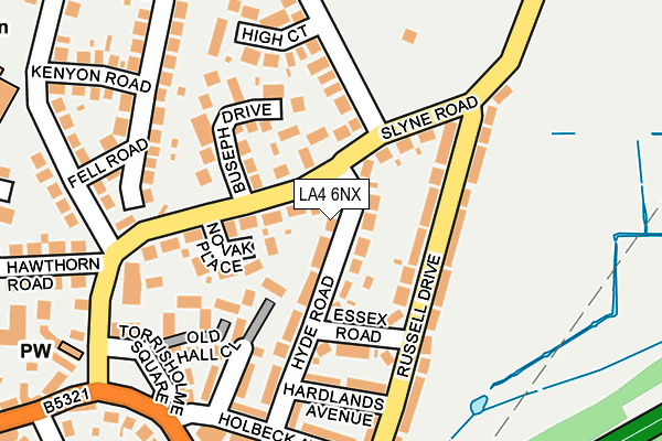 LA4 6NX map - OS OpenMap – Local (Ordnance Survey) LA4 6NX map - OS OpenMap – Local (Ordnance Survey)