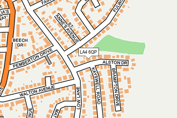 LA4 6QP map - OS OpenMap – Local (Ordnance Survey) LA4 6QP map - OS OpenMap – Local (Ordnance Survey)