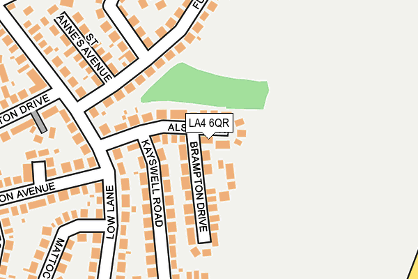 LA4 6QR map - OS OpenMap – Local (Ordnance Survey) LA4 6QR map - OS OpenMap – Local (Ordnance Survey)