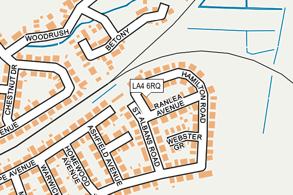 LA4 6RQ map - OS OpenMap – Local (Ordnance Survey) LA4 6RQ map - OS OpenMap – Local (Ordnance Survey)