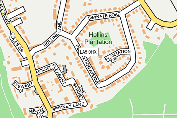 LA5 0HX map - OS OpenMap – Local (Ordnance Survey) LA5 0HX map - OS OpenMap – Local (Ordnance Survey)