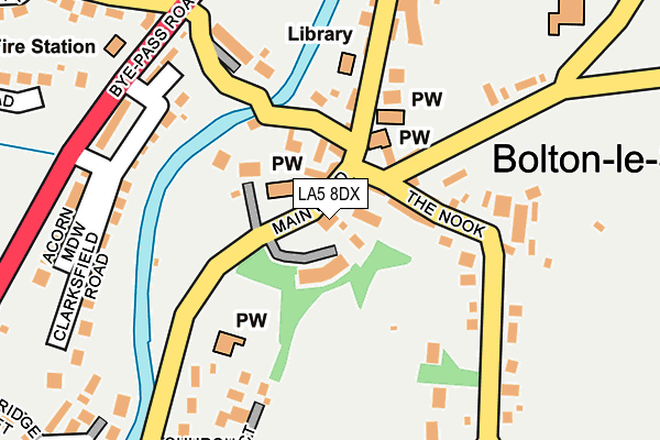 LA5 8DX map - OS OpenMap – Local (Ordnance Survey) LA5 8DX map - OS OpenMap – Local (Ordnance Survey)