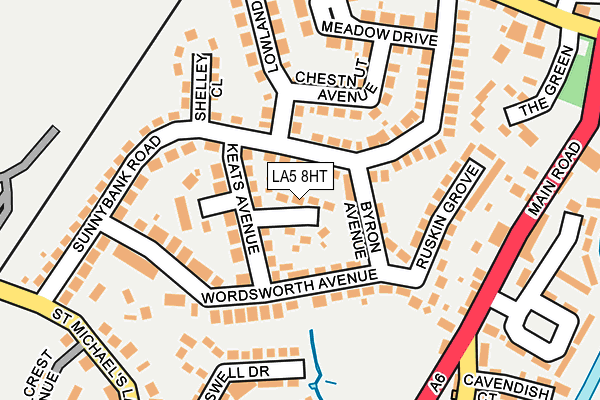 LA5 8HT map - OS OpenMap – Local (Ordnance Survey) LA5 8HT map - OS OpenMap – Local (Ordnance Survey)