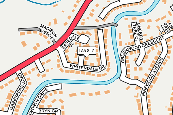 LA5 8LZ map - OS OpenMap – Local (Ordnance Survey) LA5 8LZ map - OS OpenMap – Local (Ordnance Survey)