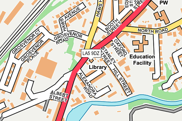 LA5 9DZ map - OS OpenMap – Local (Ordnance Survey) LA5 9DZ map - OS OpenMap – Local (Ordnance Survey)