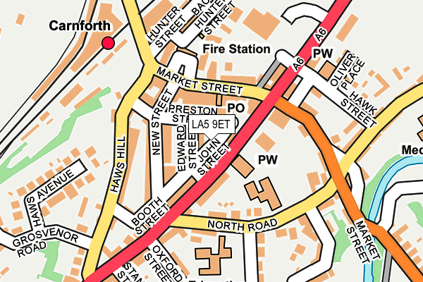 LA5 9ET map - OS OpenMap – Local (Ordnance Survey) LA5 9ET map - OS OpenMap – Local (Ordnance Survey)