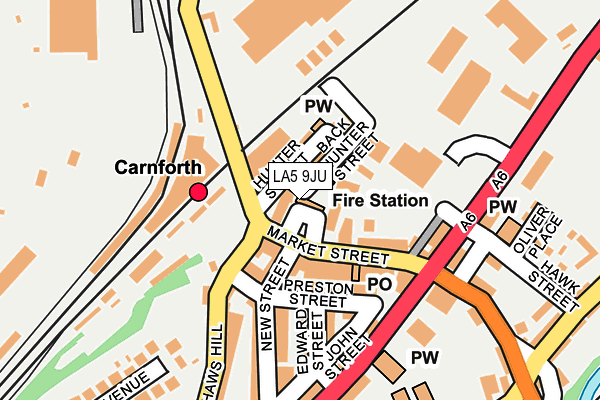 LA5 9JU map - OS OpenMap – Local (Ordnance Survey) LA5 9JU map - OS OpenMap – Local (Ordnance Survey)