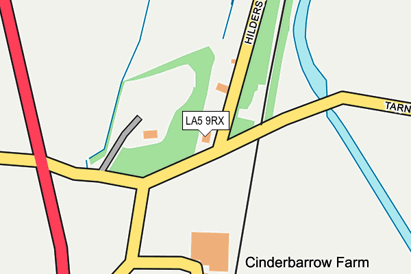LA5 9RX map - OS OpenMap – Local (Ordnance Survey) LA5 9RX map - OS OpenMap – Local (Ordnance Survey)