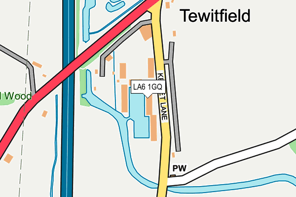 LA6 1GQ map - OS OpenMap – Local (Ordnance Survey)
